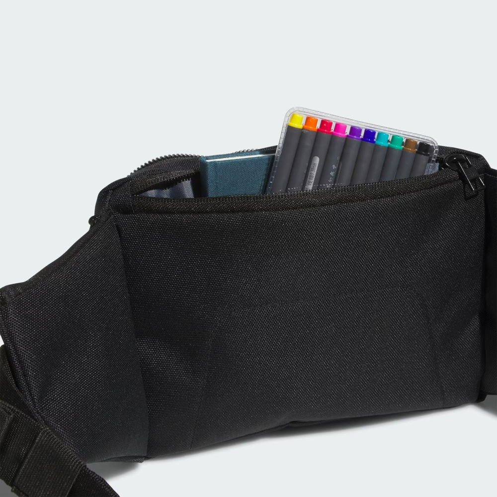 美國 adidas Ramble 斜背包 腰包 肩背包 胸包 黑色-細節圖5