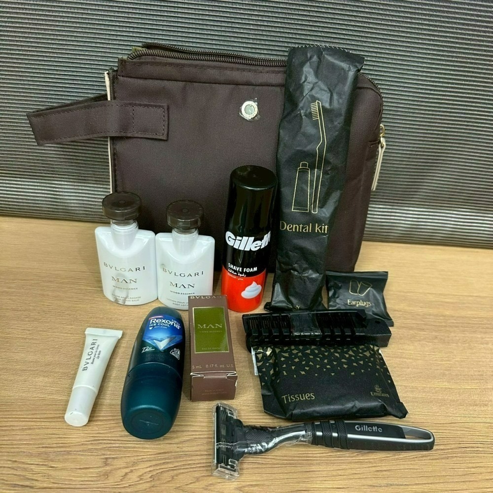 阿聯酋航空 Emirates 機上用品 頭等艙 商務艙 睡衣 過夜包 寶格麗 Bulgari Byredo 黃麻環保購物-細節圖5