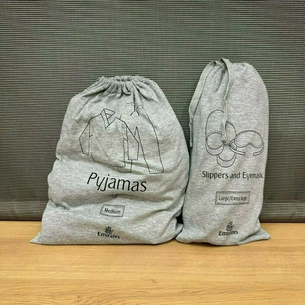 阿聯酋航空 Emirates 機上用品 頭等艙 商務艙 睡衣 過夜包 寶格麗 Bulgari Byredo 黃麻環保購物-規格圖9