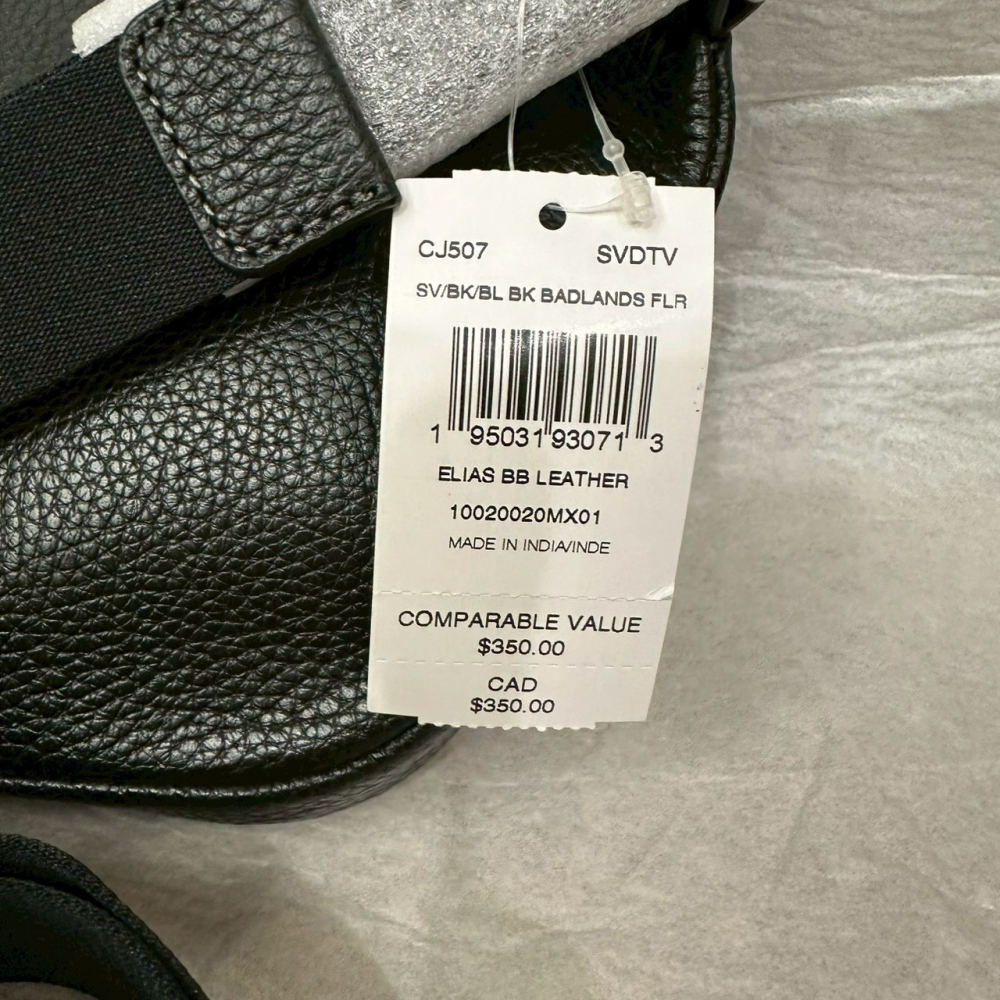 美國 Coach 蔻馳 Elias 荔枝紋真皮 經典Logo腰包 胸包 單肩包 黑 CJ507-細節圖9