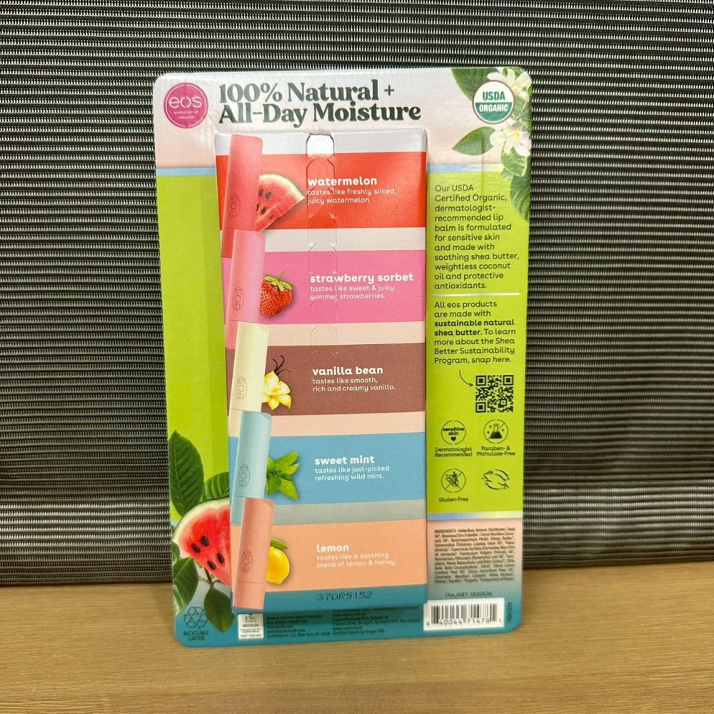 美國 eos 天然USDA有機潤唇膏 4g 24小時保濕超級潤唇膏 10ml-細節圖9