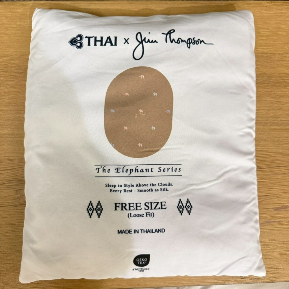 泰航 Thai Airways x Jim Thompson 商務艙 睡衣 過夜包 皇家絲綢艙 Royal Silk-細節圖3