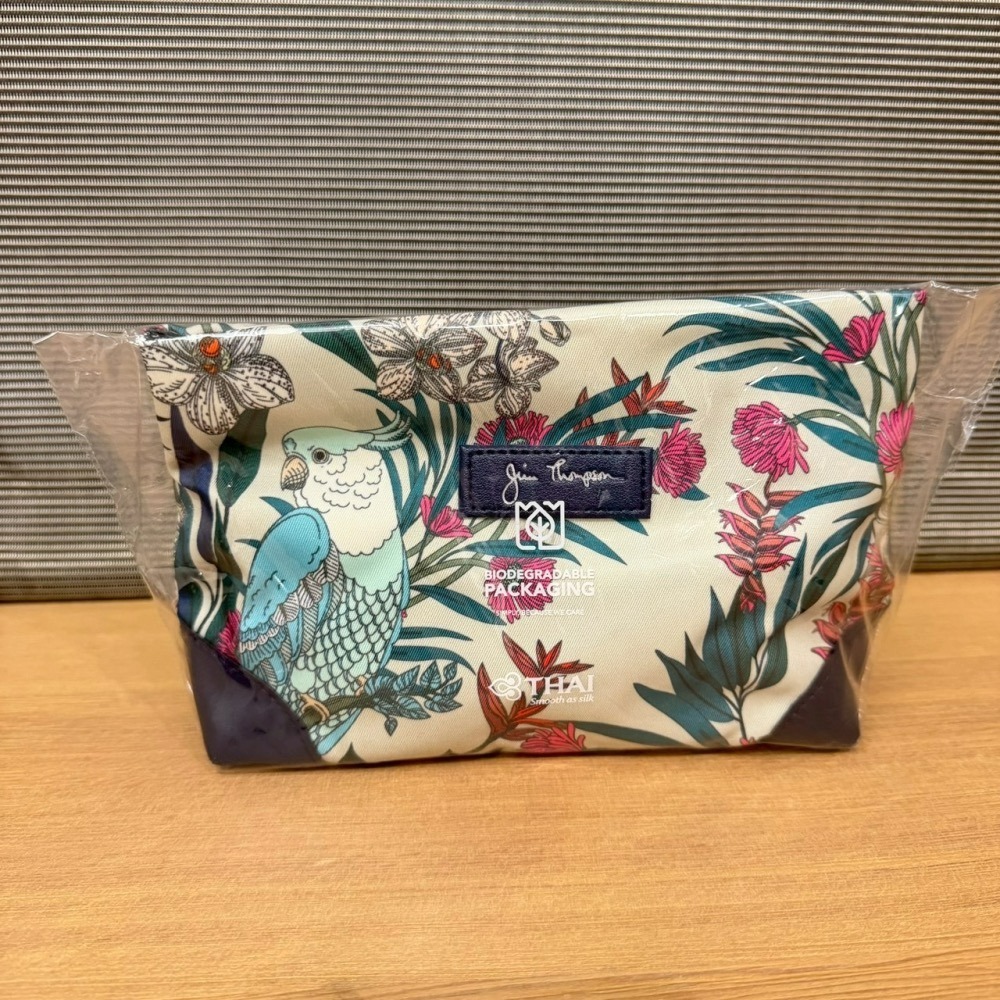 泰航 Thai Airways x Jim Thompson 商務艙 睡衣 過夜包 皇家絲綢艙 Royal Silk-細節圖5