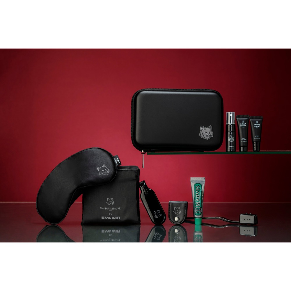 EVA air 長榮航空 Maison Kitsuné 機上用品 皇璽桂冠艙 商務艙 商務艙 睡衣 過夜包-細節圖9