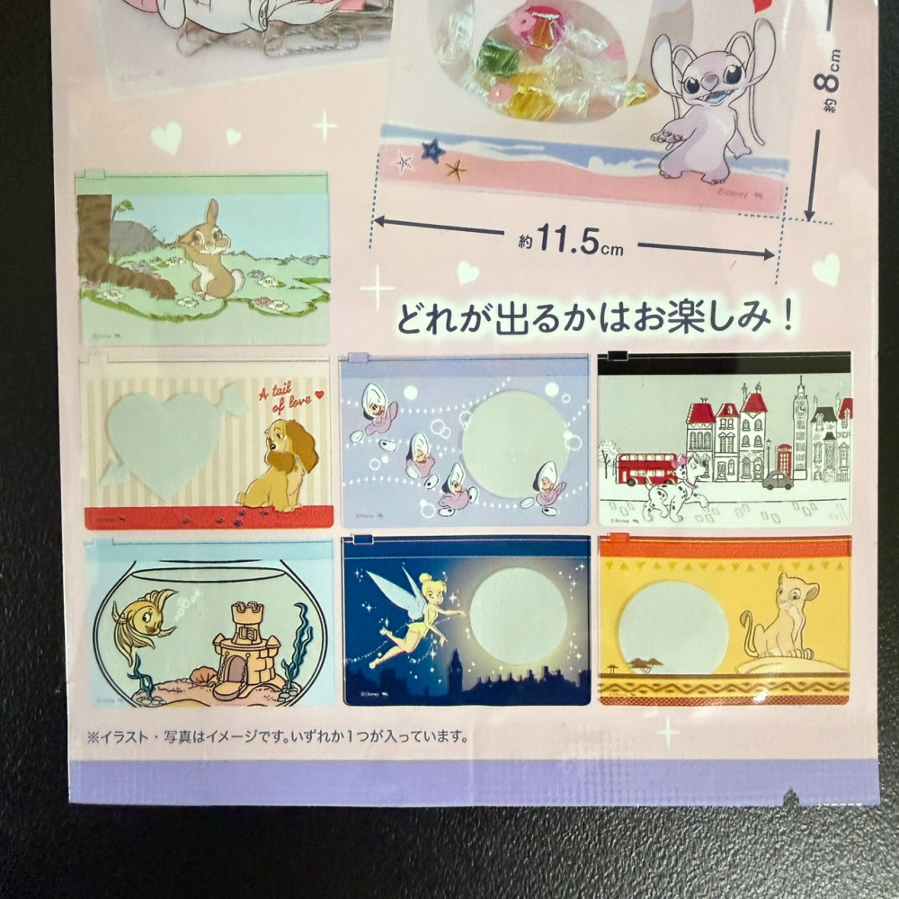 日本 大創 Seria Daiso 百元商店 迪士尼 女生角色 盲袋 滑扣收納袋 迷你文件夾 小物收納-細節圖4