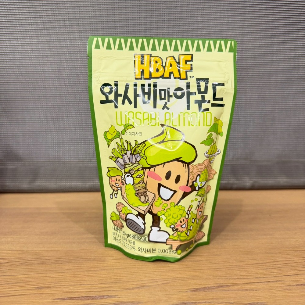 [即期 5/28] 韓國 HBAF 杏仁果 芥末口味 大蒜麵包口味-規格圖5