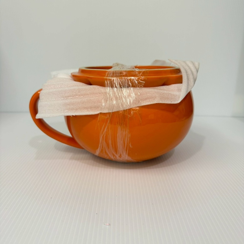 南瓜造型 陶瓷碗 泡麵碗 湯碗 PUMPKIN CUP 附筷子 湯匙-細節圖4