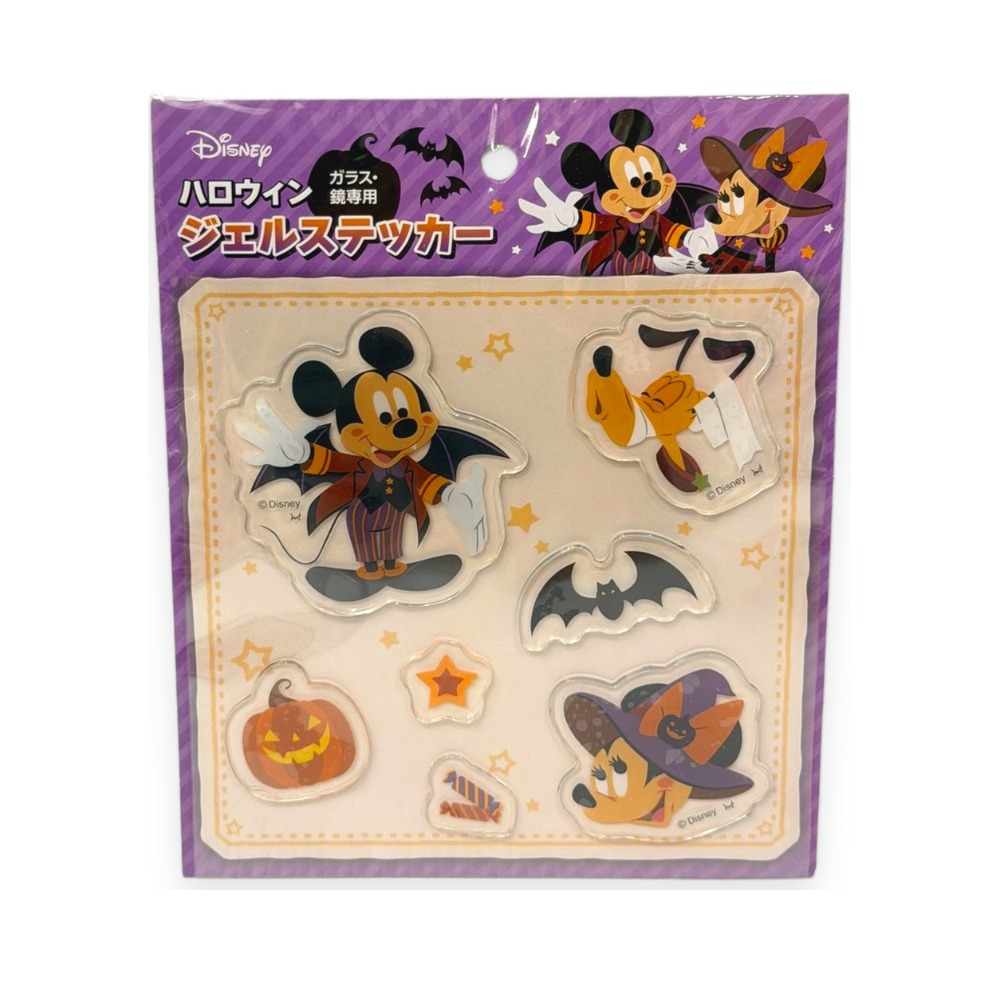 日本 Seria 百元商店 迪士尼 Disney 萬聖節 果凍貼 玻璃貼 裝飾貼 米奇與好友-規格圖8