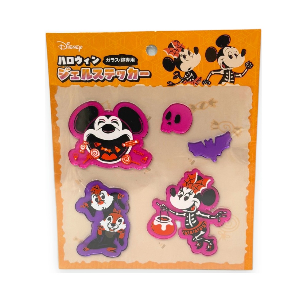 日本 Seria 百元商店 迪士尼 Disney 萬聖節 果凍貼 玻璃貼 裝飾貼 米奇與好友-規格圖8