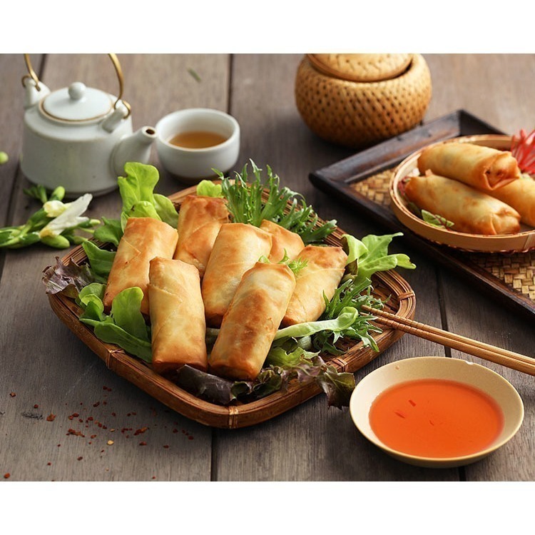 【說蔬人】養心茶樓🥇港式翠玉春捲5入/全素/超好吃!!!!!/素食春捲/港式小點/人氣港點/素食港點/養心茶樓-細節圖5