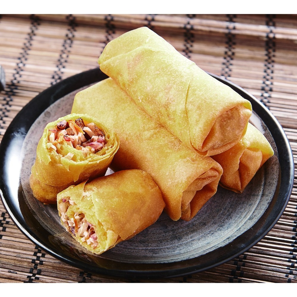 【說蔬人】芋香三絲春捲🔥10入/蛋奶素/超級好吃!!!!!/素食春捲/港式小點/人氣港點/素食港點/中式點心-細節圖2