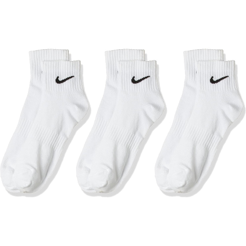 NIKE 襪子 短襪 素色 白 三入一組 SX7677-100