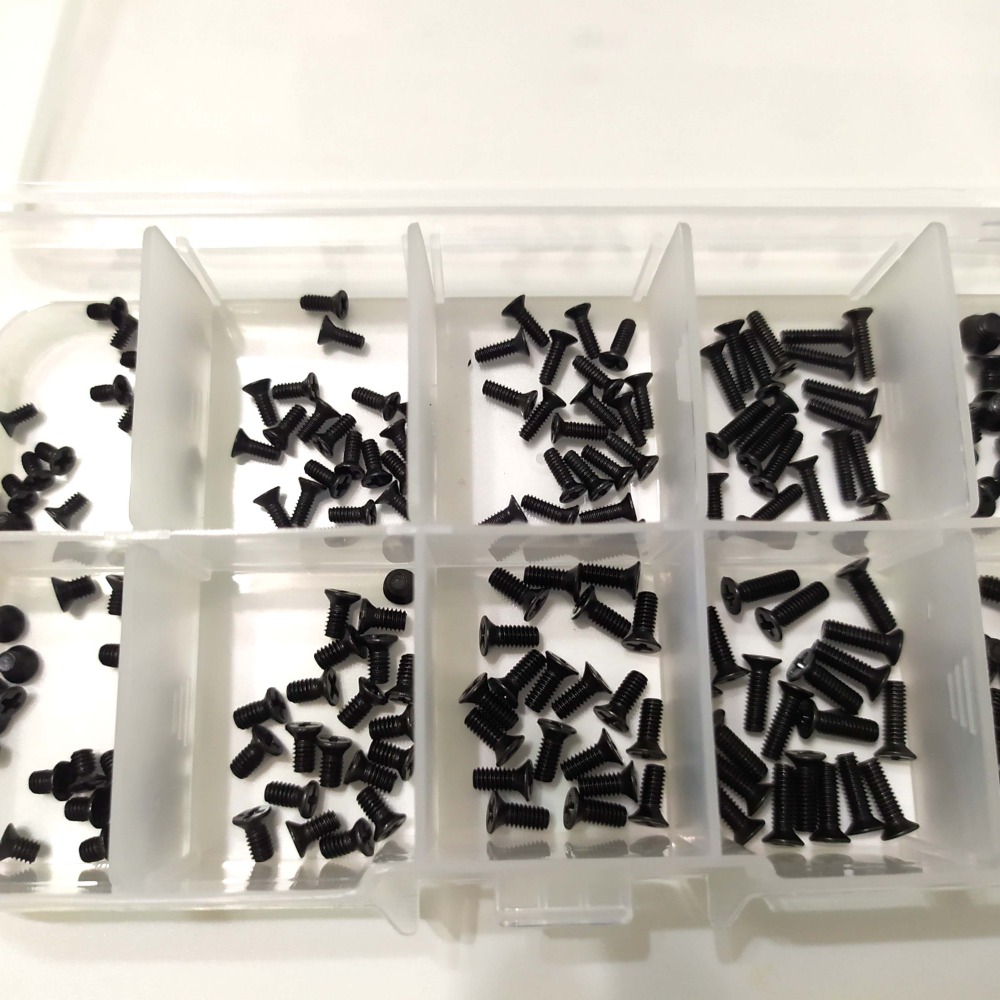 【3戶居小舖】黑色十字沉頭螺絲 小螺絲 螺絲套裝-細節圖5