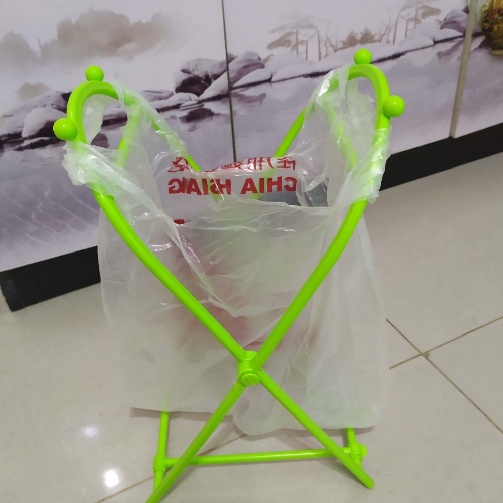 【3戶居小舖】垃圾袋架 垃圾袋支架 折疊垃圾架 摺疊垃圾架 背心袋專用 垃圾架 垃圾袋固定架 垃圾袋架 垃圾袋支架-細節圖2