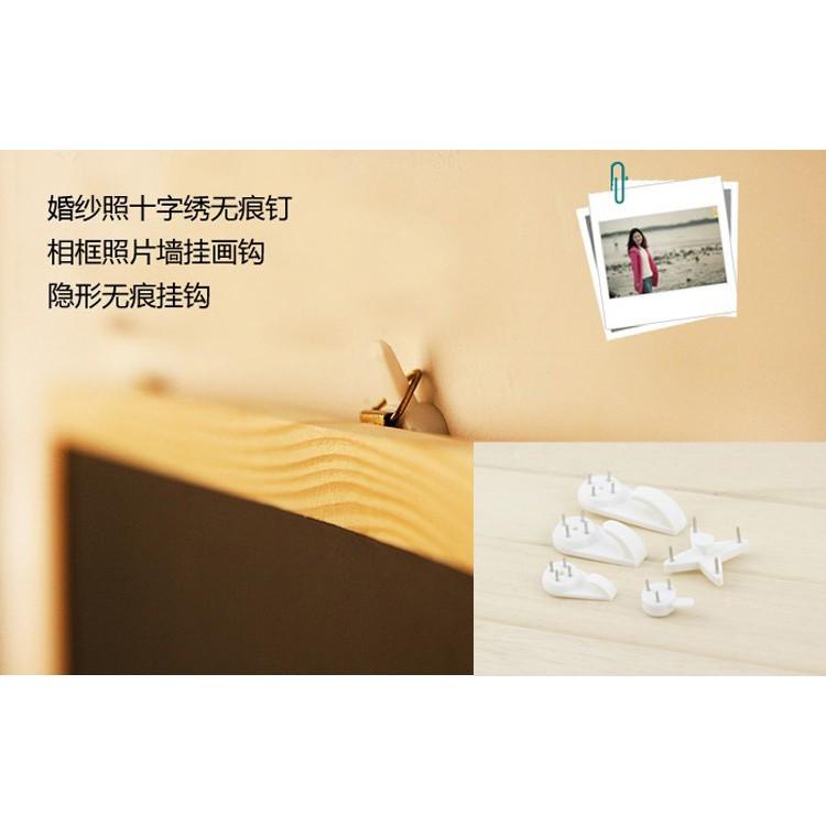【3戶居小舖】牆面無痕釘牆面裝飾 隱形無痕釘 牆釘掛勾 掛婚紗照相框照片釘子-細節圖2