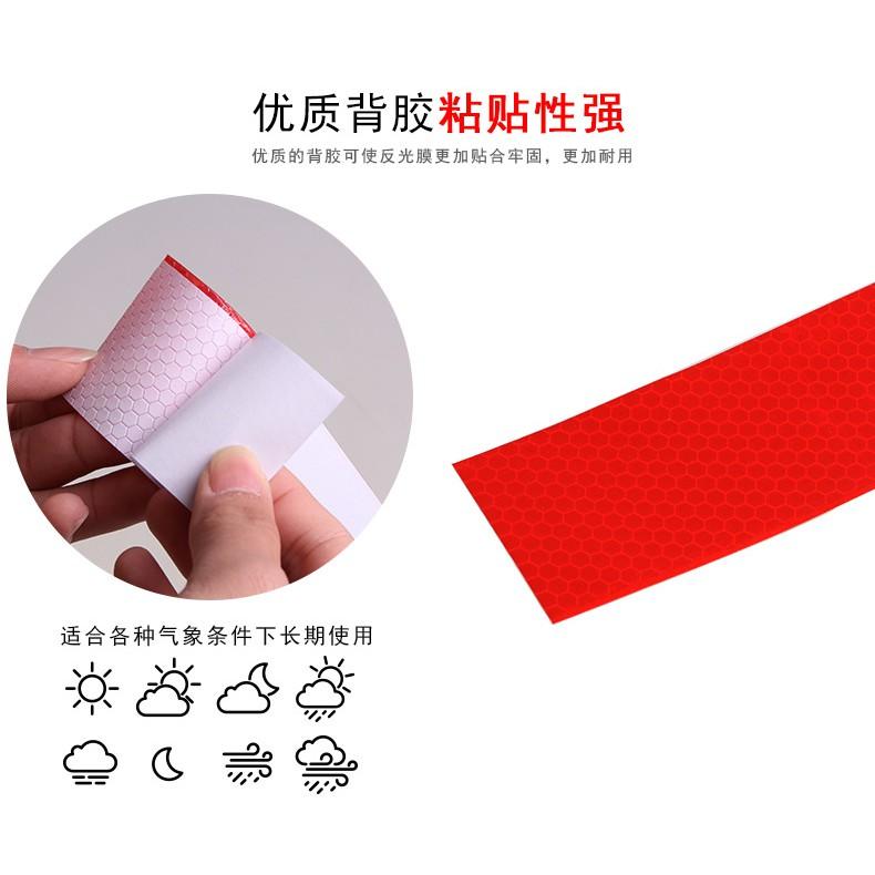 【3戶居小舖】工地反光貼車用反光貼紙 大貨車紅白反光條 工業反光警示條貨車 卡車 聯結車 汽車標誌貼-細節圖6