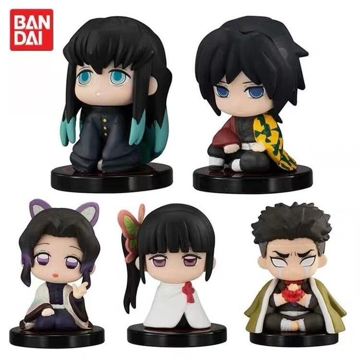 (現貨🔥)萬代 正版 扭蛋 鬼滅之刃 坐姿公仔 坐姿隊 第二彈 大全套 全5隻一起售-細節圖2