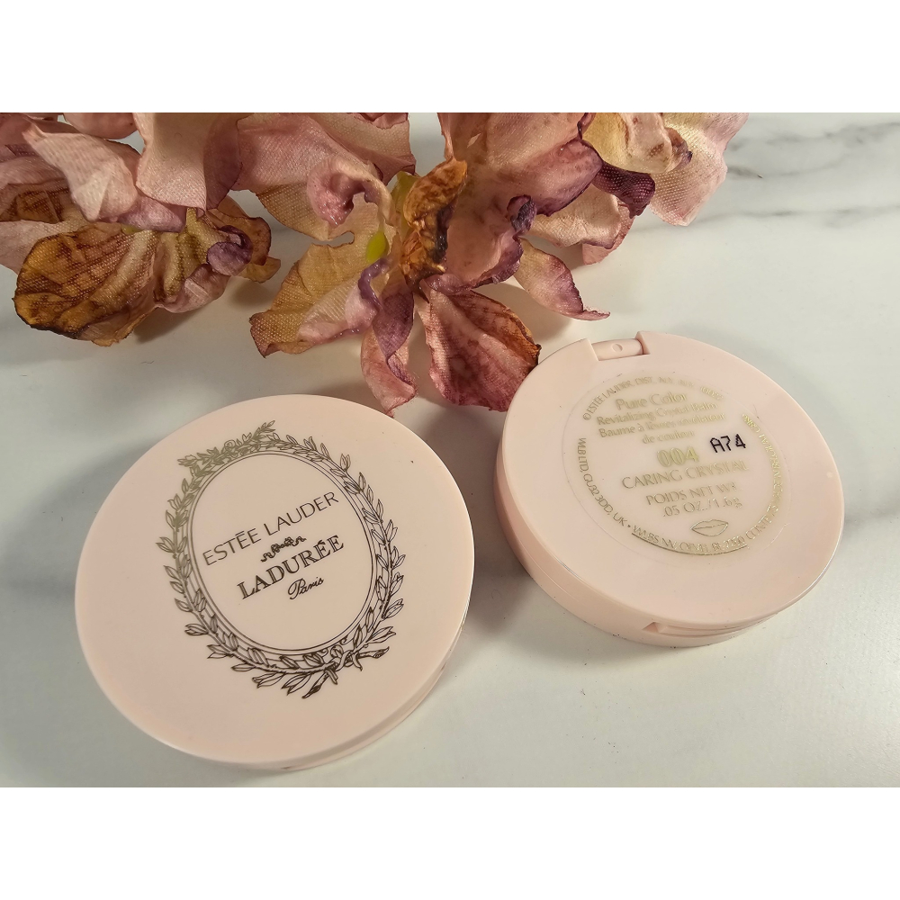 雅詩蘭黛 粉嫩慾望晶透潤唇膏1.6g #004 紅寶石 laduree聯款附鏡 百貨公司專櫃貨（旅行用）2027.07-細節圖3