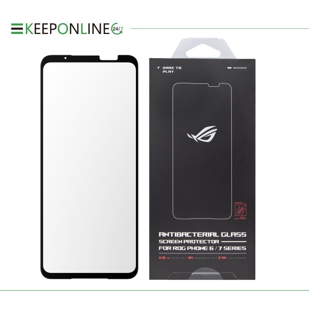 Asus 華碩正原廠盒裝 ROG Phone 8 / 7 / 6 系列 抗菌玻璃保護貼 (AY2402/AY2302)-細節圖3