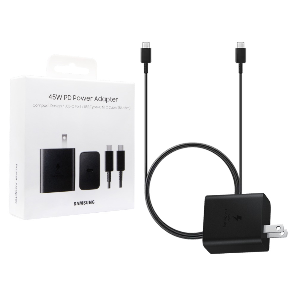 Samsung 原廠公司貨T4510 45W極速閃充頭+1.8m 5A雙Type C線【盒裝組】支援S25 S24系列-細節圖2