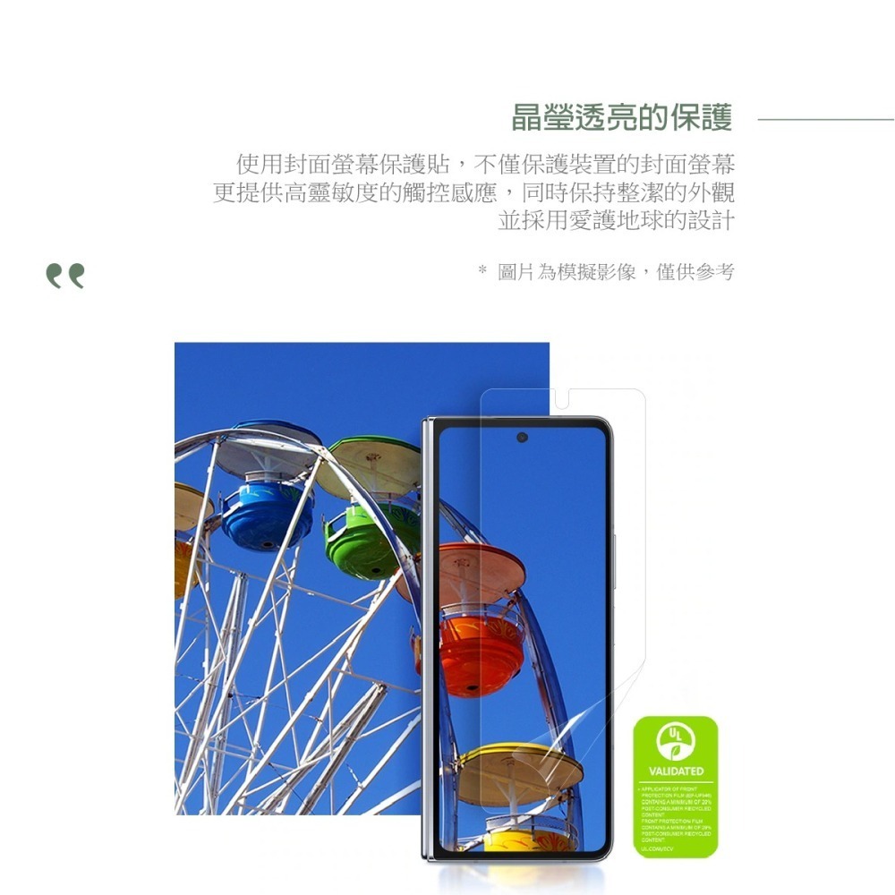 SAMSUNG Galaxy Z Fold5 原廠封面螢幕保護貼 - 透明 (EF-UF946C)-細節圖7