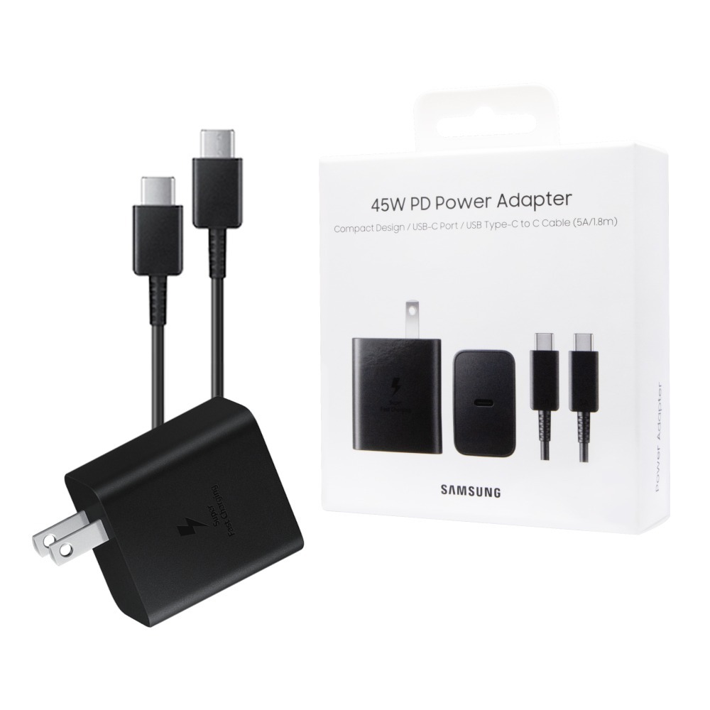 Samsung 原廠公司貨T4510 45W閃充+1.8m 5A雙Type C線【盒裝組】支援Z Fold7 Flip7-細節圖2