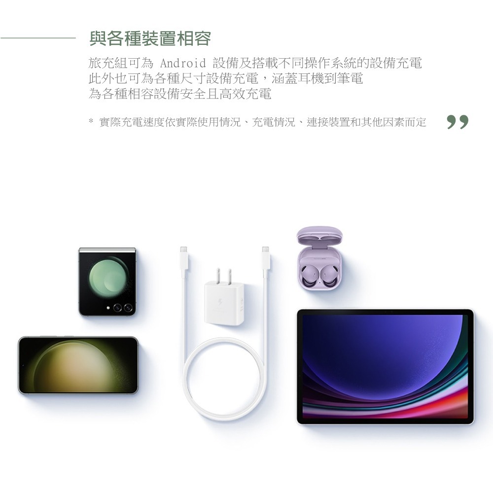 Samsung 原廠盒裝 25W快充組-支援S24系列【PD充電器T2510+1.8m 5A雙Type C線DX510】-細節圖9