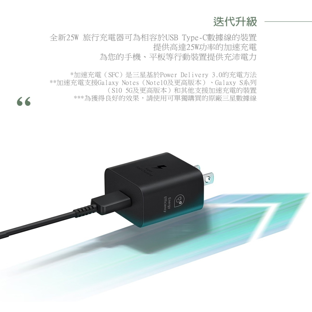 SAMSUNG原廠 新款EP-T2510 25W Type C超快充充電器-適用Z Fold5/Flip5 (公司貨)-細節圖6