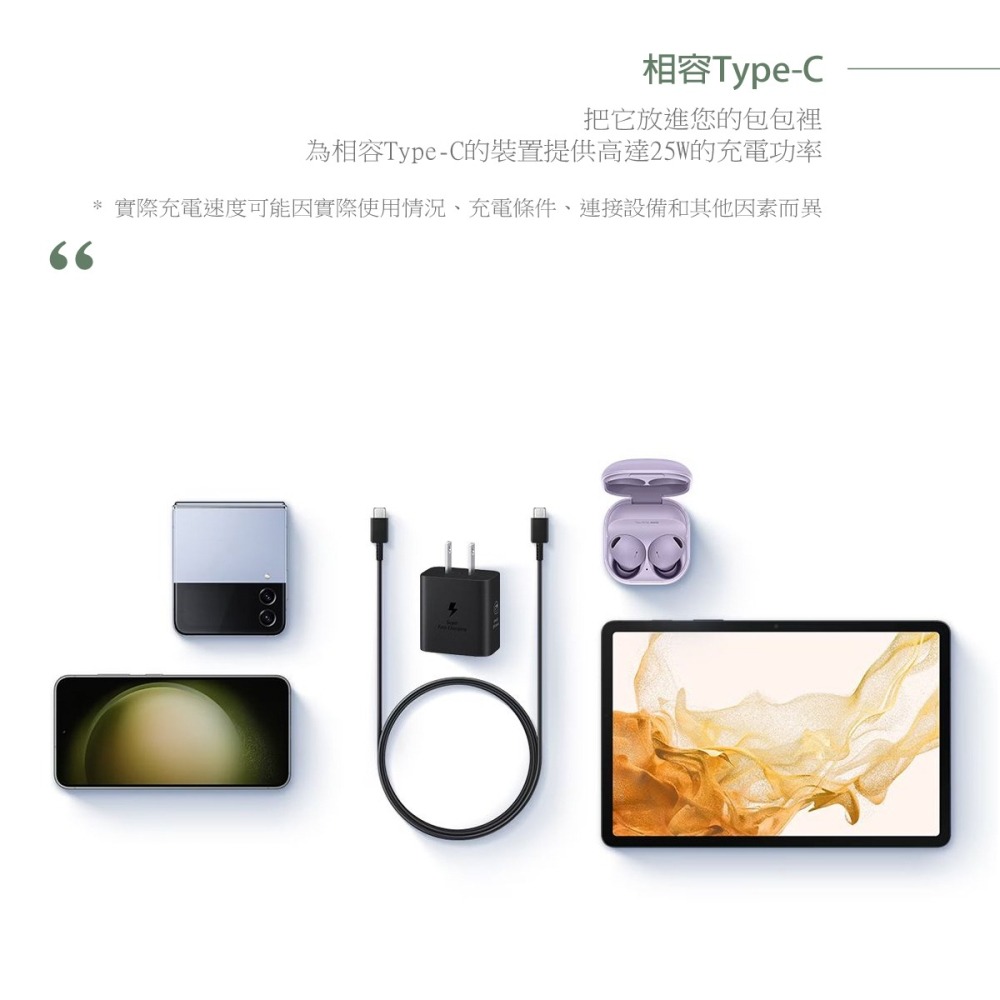 SAMSUNG原廠 25W新款 超快充旅充組EP-T2510/ 含充電器+雙Type C線 (公司貨)-細節圖8