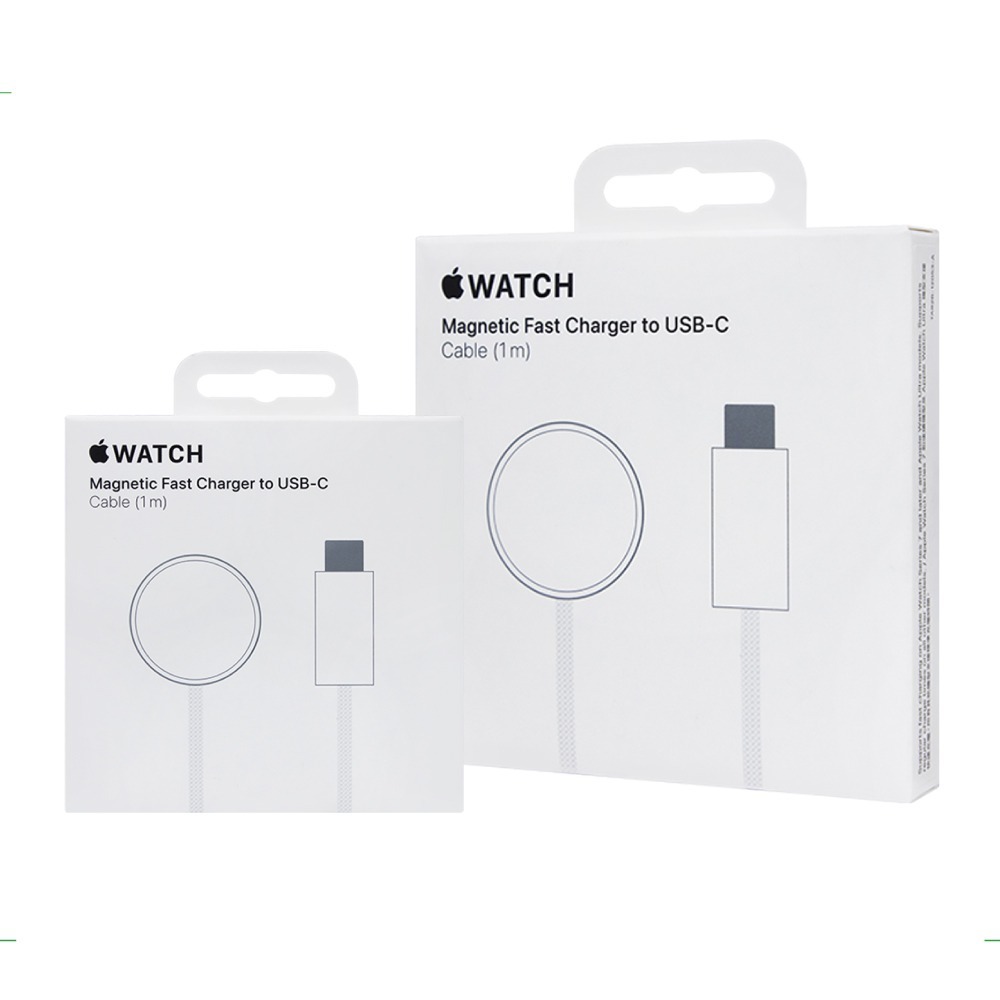 Apple 蘋果保固一年 編織Watch磁性快速充電器 對 USB-C連接線-1M / A2515【原廠盒裝】-細節圖2