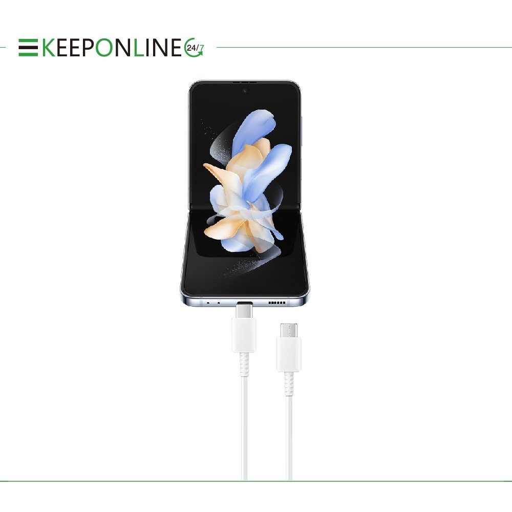 Samsung 原廠公司貨 3A,1m 雙 Type-C 充電線 DA705 - 白色【Z Fold7 Flip7適用】-細節圖4