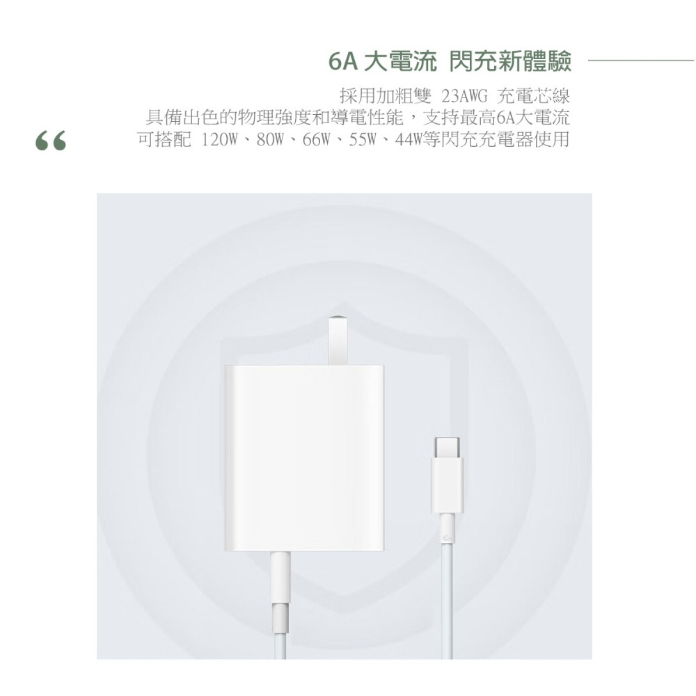 VIVO 原廠台灣公司貨 6A Type-C 閃充充電線-支援120W閃充 (盒裝)-細節圖9