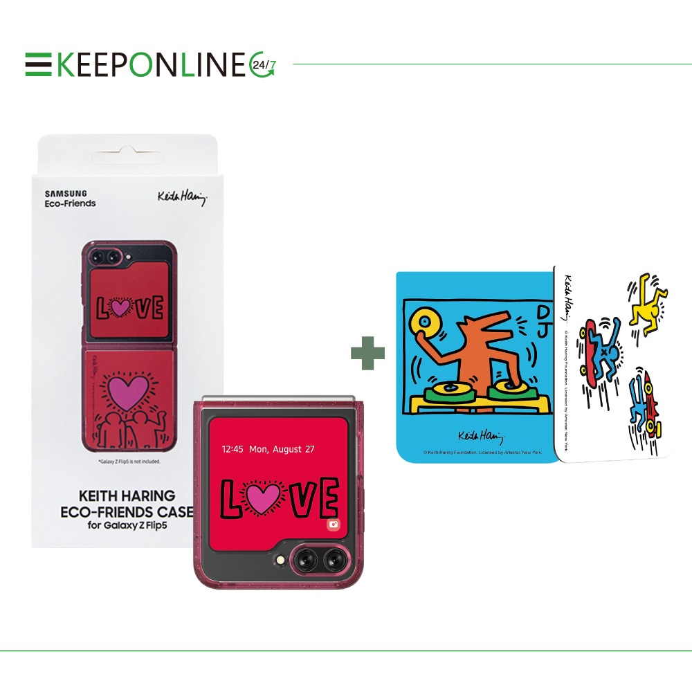 Samsung 原廠 FPF731 for Z Flip5 Keith Haring 聯名保護殼 (限量送主題式感應卡)-規格圖11