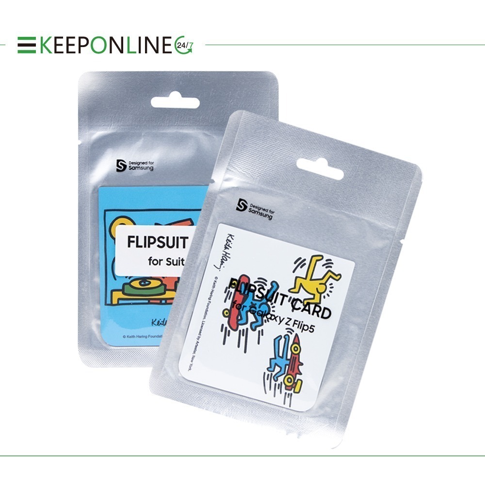 SAMSUNG Galaxy Z Flip5 原廠 Keith Haring 聯名主題感應卡 (GP-TOF731)-細節圖2