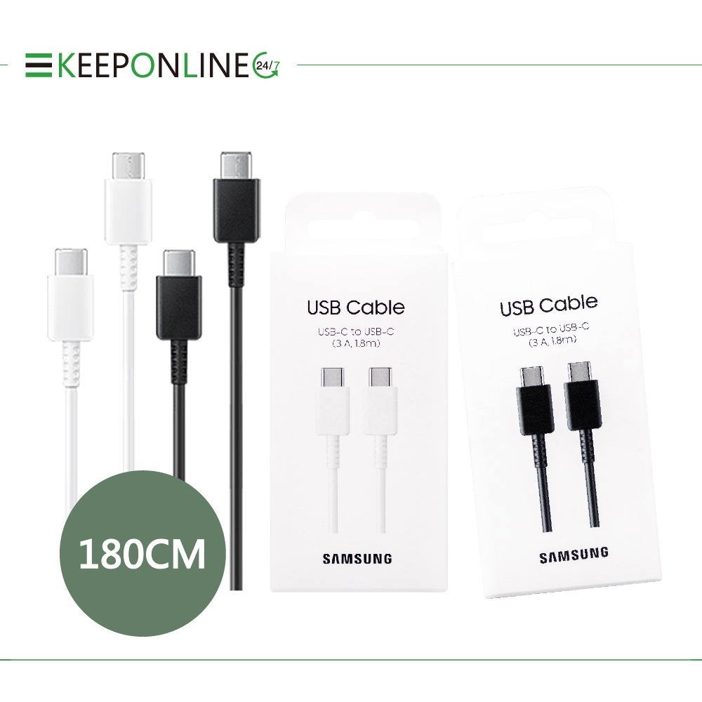 Samsung 原廠公司貨DX310 3A,1.8m Type-C to Type-C 線【盒裝】支援S25 S24系列-細節圖2