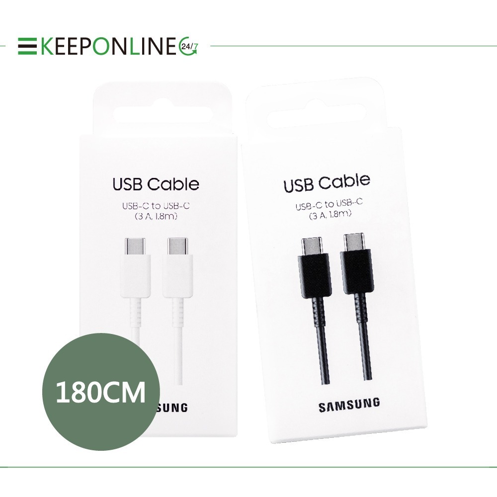 Samsung 原廠公司貨DX310 3A,1.8m Type-C to Type-C 線【盒裝】支援S25 S24系列-細節圖3