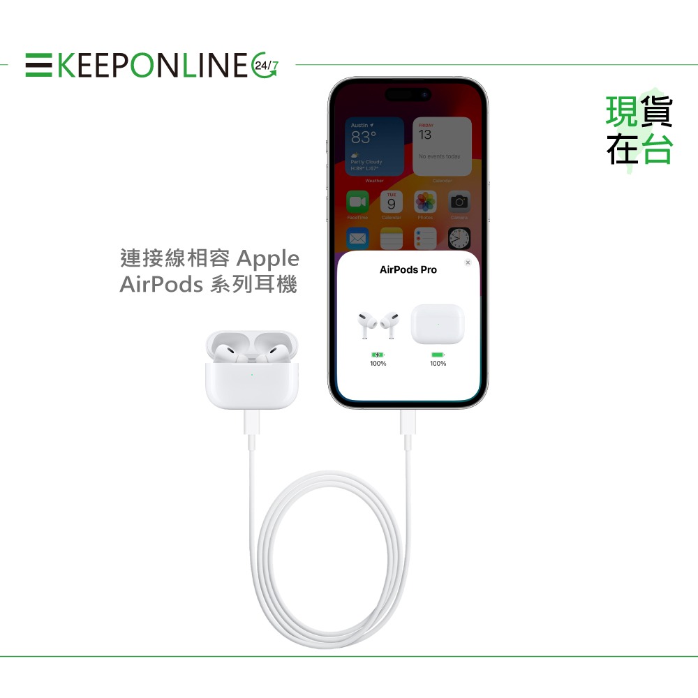 Apple副廠 AirPods系列 USB-C to USB-C 連接線-1M (密封裝)-細節圖6