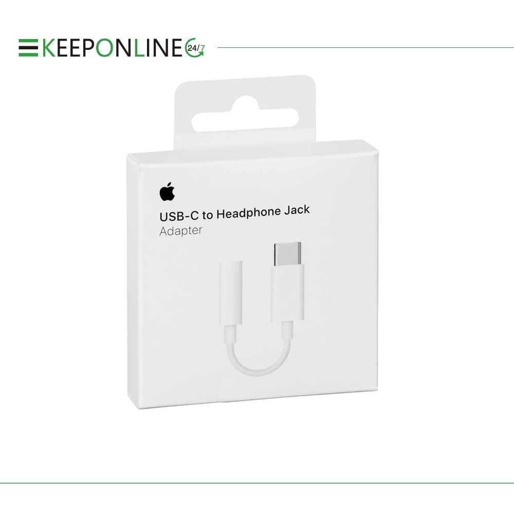 Apple原廠USB-C 對3.5 公釐耳機插孔轉接器(MU7E2FE/A) - Keeponline247