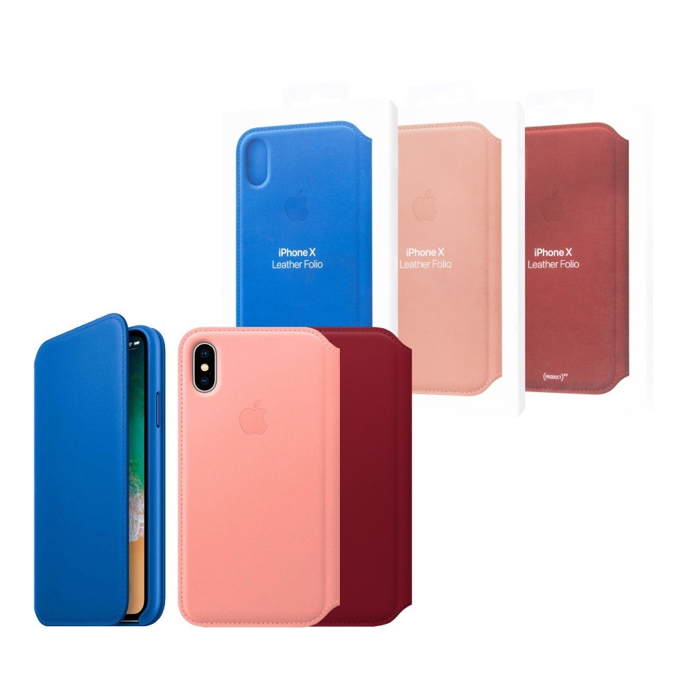 Apple 原廠 iPhone X Leather Folio 皮革雙面夾 (台灣公司貨)-細節圖2