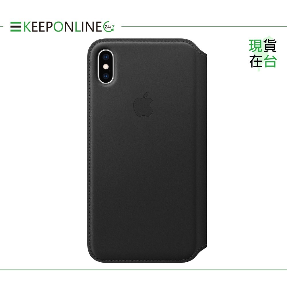 Apple 原廠 iPhone Xs Max Leather Folio 皮革雙面夾 黑 (台灣公司貨)-細節圖5