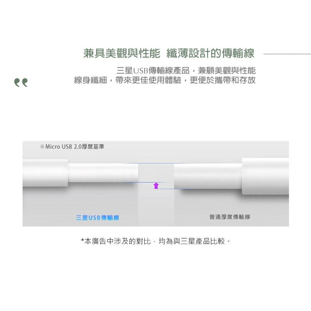 SAMSUNG 三星 原廠 Micro USB 充電傳輸線 白色 加長版_1.5M (盒裝)-細節圖8