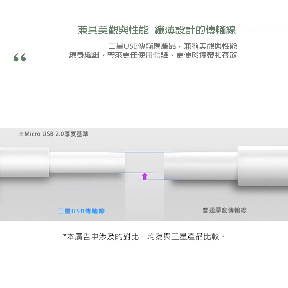 Samsung 原廠盒裝 Micro USB 充電傳輸線 - 1.5M【SS-UB2115W】白色-細節圖8