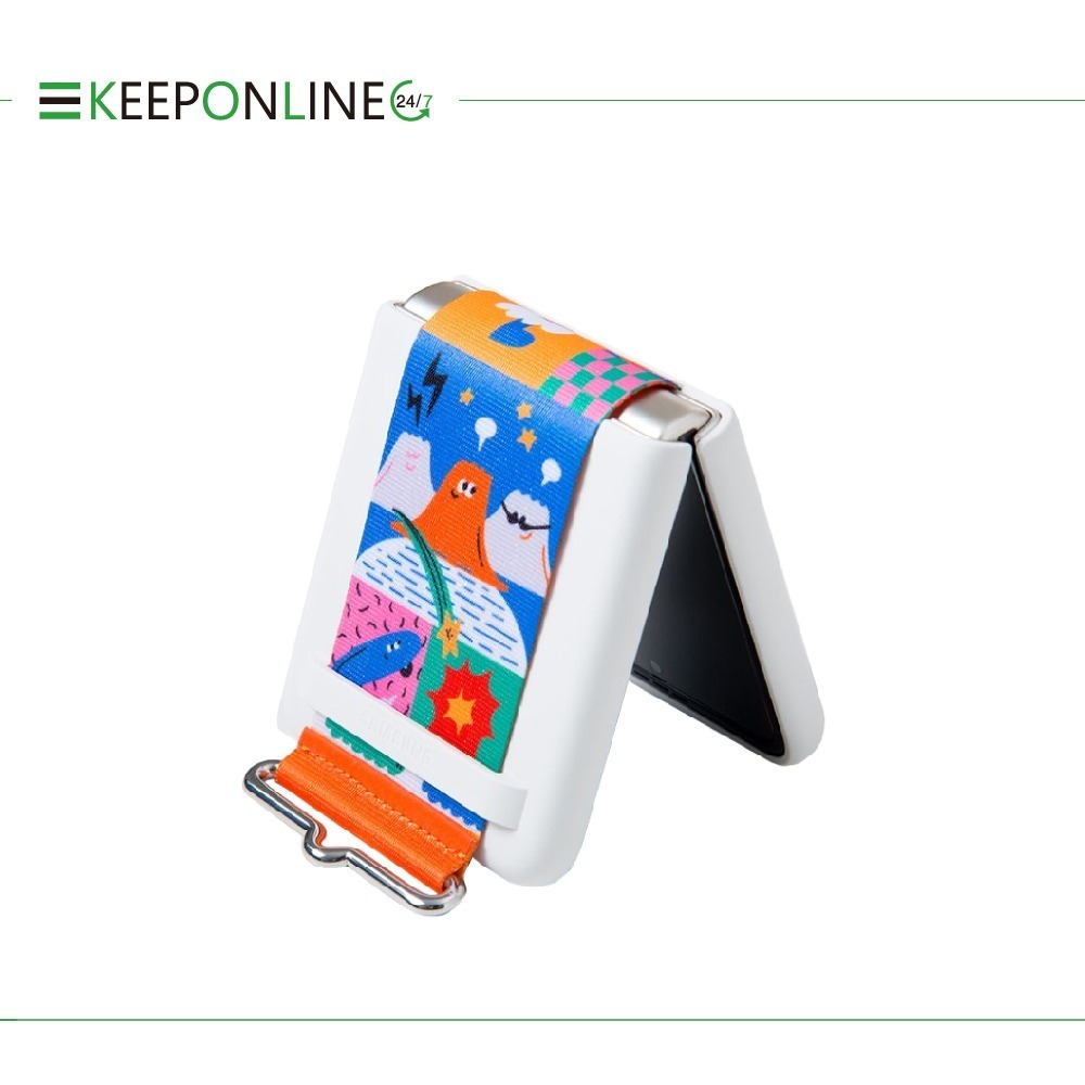 SAMSUNG Galaxy Z Flip3 5G 原廠設計師聯名款指環帶+貼紙組 (盒裝)-細節圖2