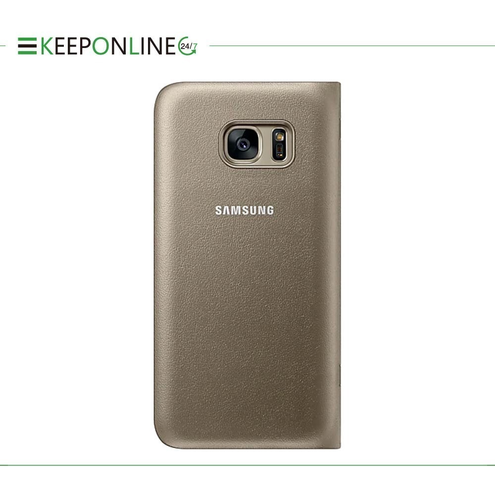 SAMSUNG GALAXY S7 原廠LED皮革翻頁式皮套(盒裝)-細節圖2