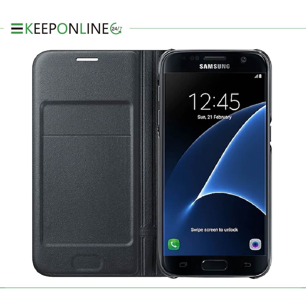 SAMSUNG GALAXY S7 原廠LED皮革翻頁式皮套(盒裝)-細節圖5