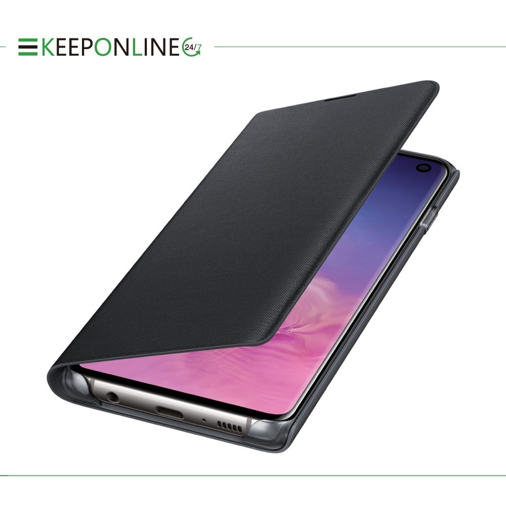 SAMSUNG Galaxy S10 LED 原廠皮革翻頁式皮套 (再送原廠S10智能背蓋)-細節圖3