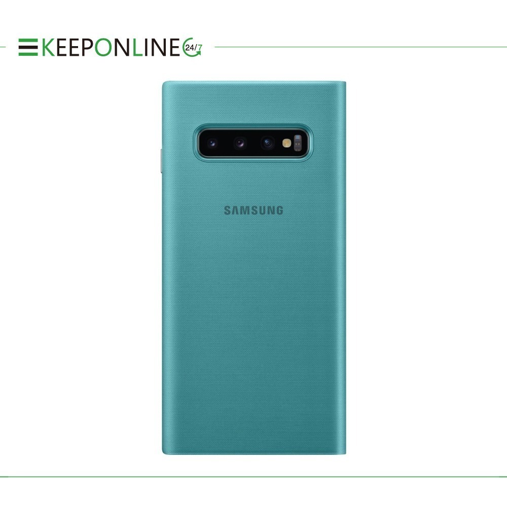SAMSUNG Galaxy S10 LED 原廠皮革翻頁式皮套 (再送原廠S10智能背蓋)-細節圖4