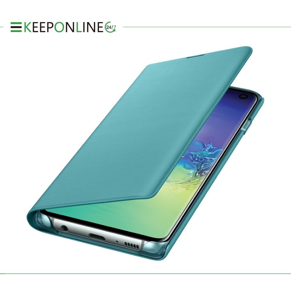 SAMSUNG Galaxy S10 LED 原廠皮革翻頁式皮套 (再送原廠S10智能背蓋)-細節圖5