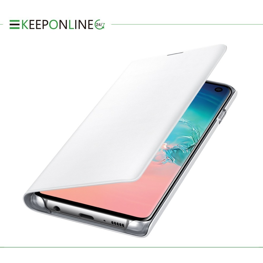 SAMSUNG Galaxy S10 LED 原廠皮革翻頁式皮套 (再送原廠S10智能背蓋)-細節圖7