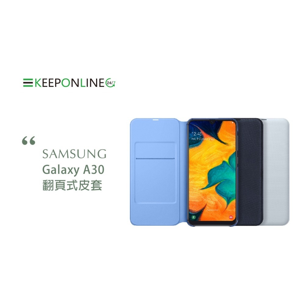 SAMSUNG GALAXY A30 原廠翻頁式皮套 (台灣公司貨)-細節圖8